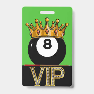 De Identificación Billiards VIP - Tarjeta Lanyard Snooker