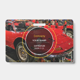 De Identificación Tarjeta deportiva clásica para coches