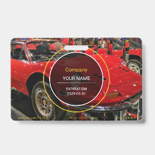 De Identificación Tarjeta deportiva clásica para coches