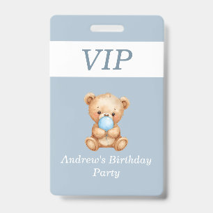 De Identificación Tarjeta personalizada para el cumpleaños del bebé