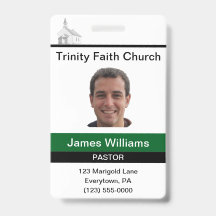 Tarjeta Personalizado Pastor