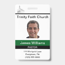 De Identificación Tarjeta Personalizado Pastor