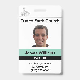 De Identificación Tarjeta Personalizado Pastor