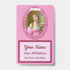 De Identificación Tarjeta Rosa St. Agatha (M 003) 3