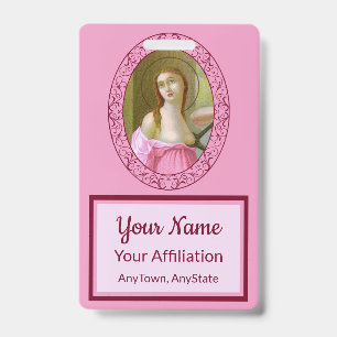 De Identificación Tarjeta Rosa St. Agatha (M 003) 3