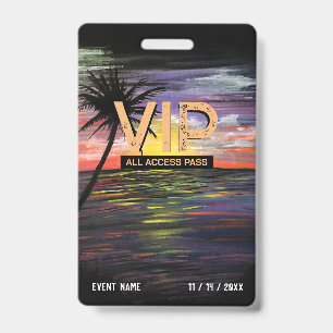 De Identificación Tarjeta VIP del Mar del Sol