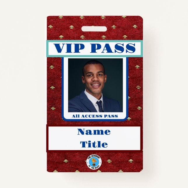 De Identificación Tarjeta VIP PASS (Anverso)