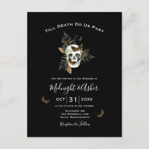 De Invitación Calavera hasta la muerte nos hace una postal Boda