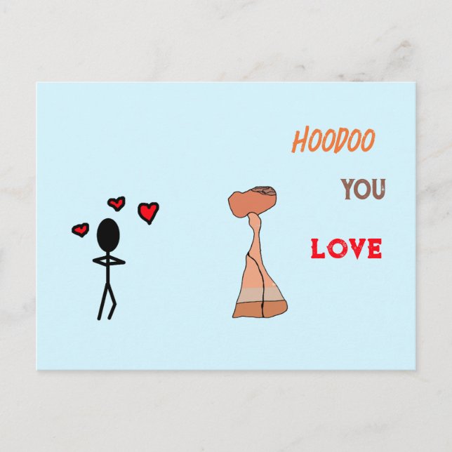 De Invitación Hoodoo Te Encanta la postal (Anverso)