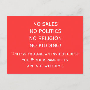 De Invitación No solicitando postal