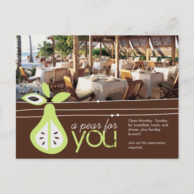 De Invitación Pear por tu postal (Anverso)
