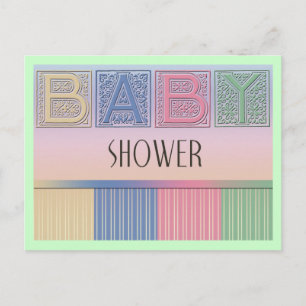 De Invitación Postal Baby Shower