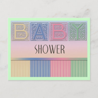 De Invitación Postal Baby Shower