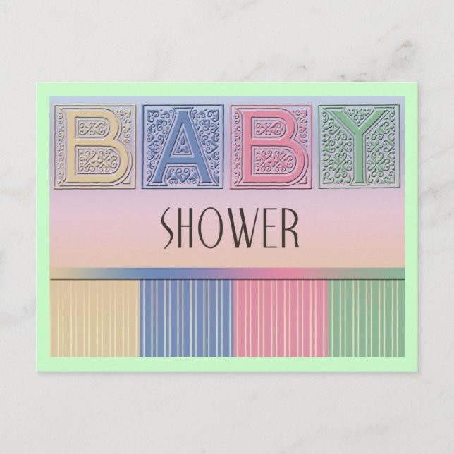 De Invitación Postal Baby Shower (Anverso)