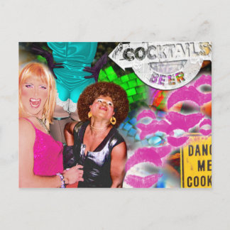 De Invitación Postal Collage fiesta