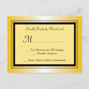 De Invitación Postal RSVP Fiesta Oscar