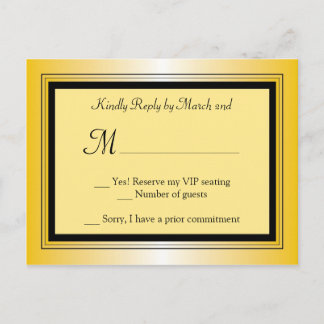 De Invitación Postal RSVP Fiesta Oscar