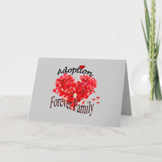 De la adopción tarjeta de la familia para siempre