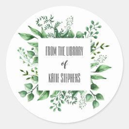 De La Biblioteca De Etiquetas De Libros Personaliz
