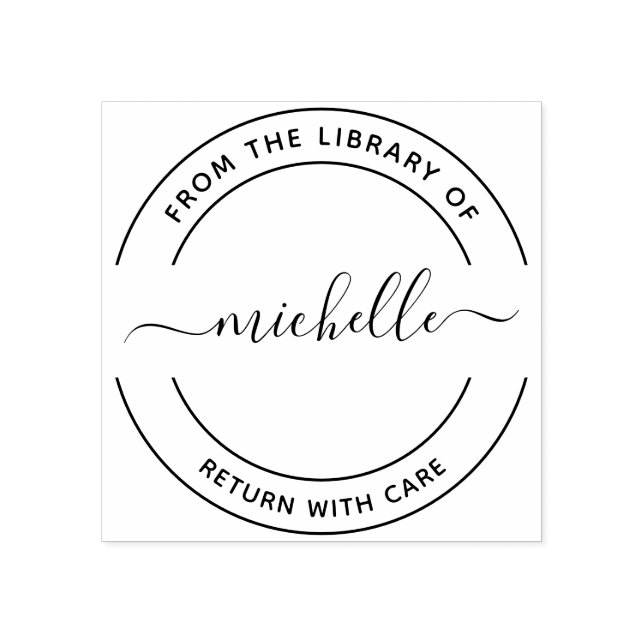 De La Biblioteca Del Sello De Goma De Script (Impresión)