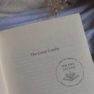 De la biblioteca del sello del libro Flores elegan