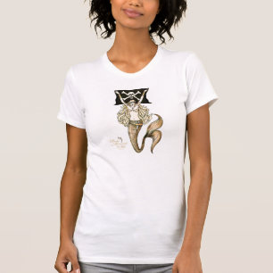 ~ de la camiseta de la sirena del pirata 1-Sided