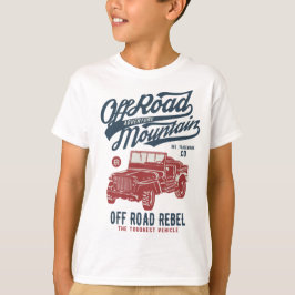 De la camiseta del TAGLESS® de los niños del jeep