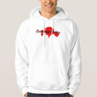 De la cara sudadera con capucha blanca muerta