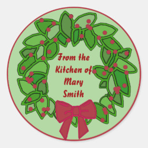 De la cocina de... etiquetas de enlatado de vacaci