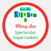 De la cocina de los Pegatinas rojos verdes