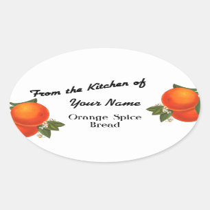 De la cocina de Personalizados Naranjas Pegatinas 