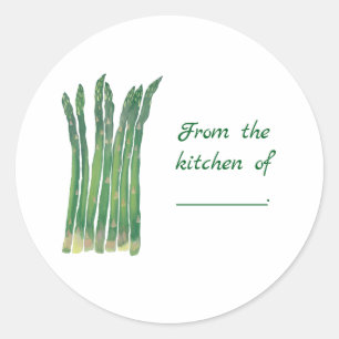 De la cocina de, personalizados pegatinas de la ta