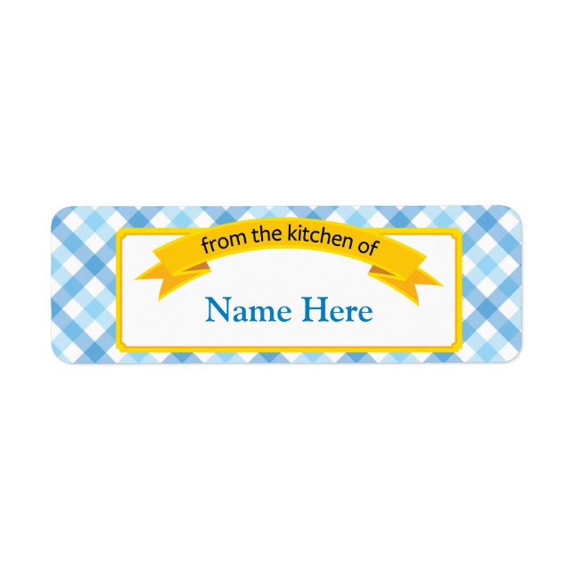 De la etiqueta "Cocina de comida" - Azul (Frente)