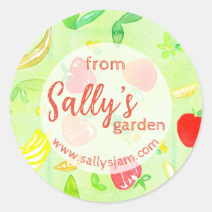 De La Etiqueta De Producto Del Jardín De Productos