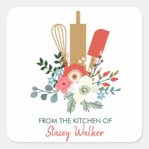 De la etiqueta de regalo de la cocina de Navidades