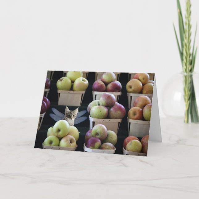 De la fantasía del gatito tarjeta de felicitación (Anverso)