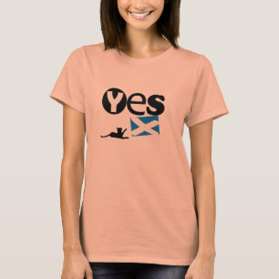 De la independencia camiseta escocesa de Saltire