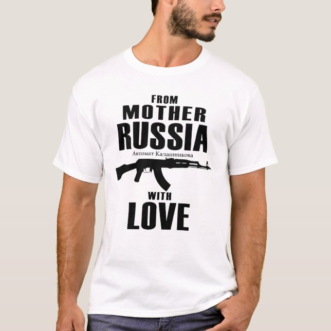 De la madre Rusia con la camisa del amor AK (Anverso)
