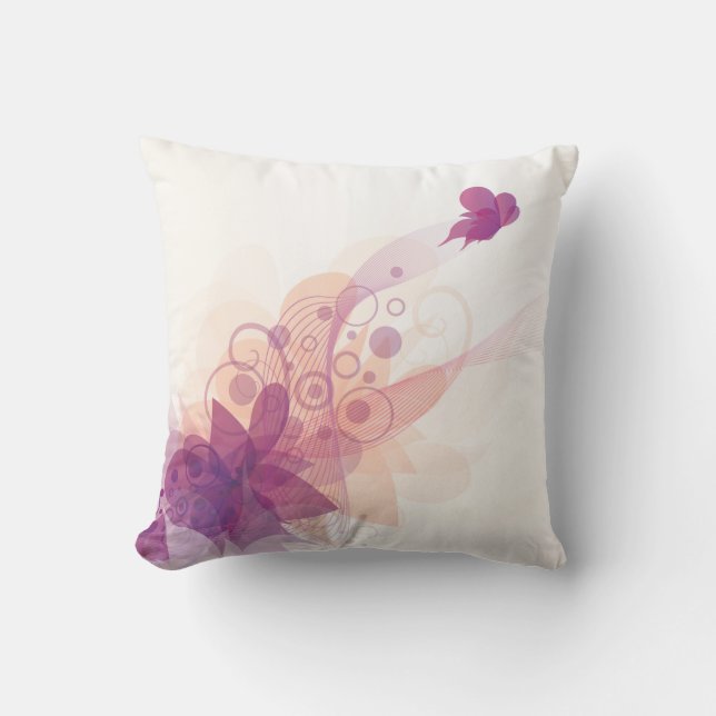 De la mariposa del ir volando almohadas 1 (Anverso)