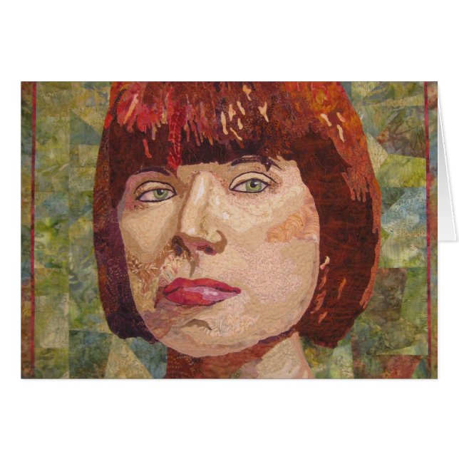 De la mujer tarjeta en blanco fuerte (Anverso (Horizontal))