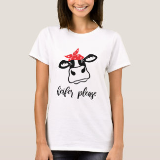 De la novilla camiseta blanca por favor el | para