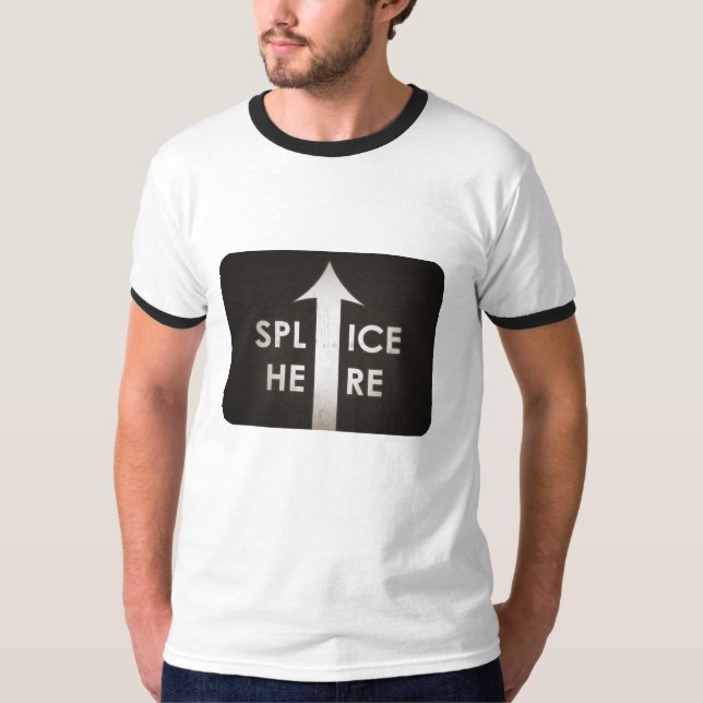 De la película del empalme camisa aquí (Anverso)