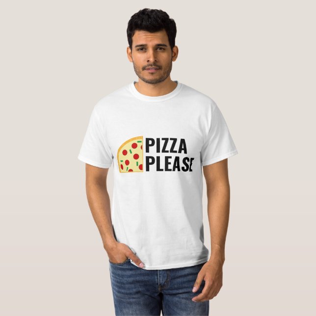 De la pizza camiseta por favor (Anverso completo)