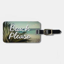 De la PLAYA etiquetas de encargo del equipaje del