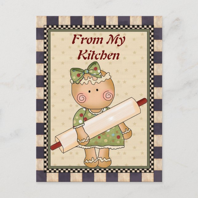 De la postal de My Kitchen Gingerbread (Anverso)