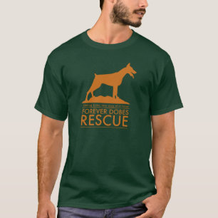 De la silueta camiseta anaranjada de Dobes para