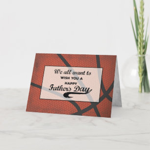 De la tarjeta de baloncesto del Día de los Padres