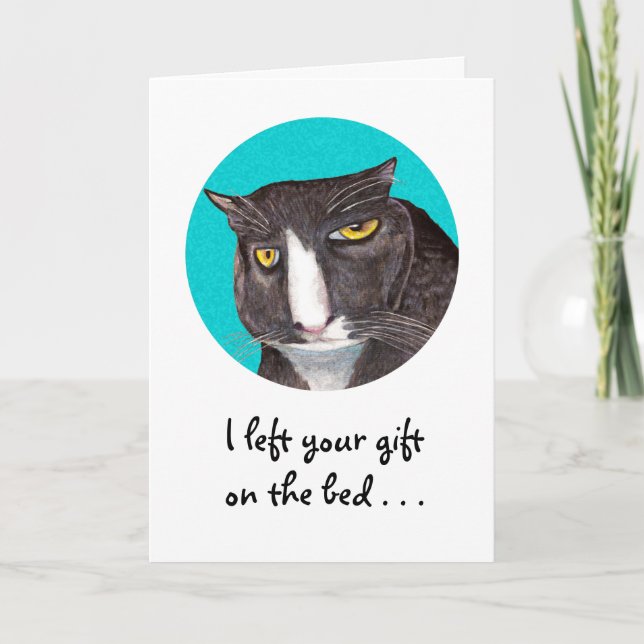 De la tarjeta de cumpleaños del gato (Anverso)
