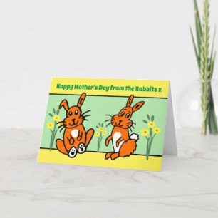 De la tarjeta de Día de la Madre de Conejos