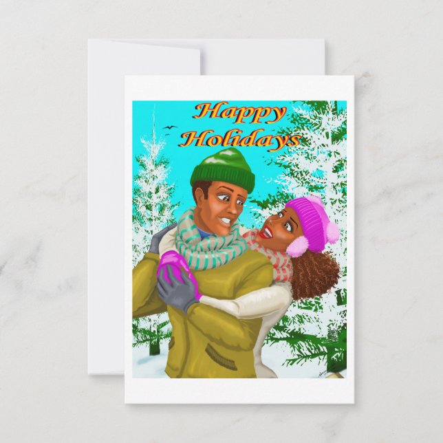 De la tarjeta de felicitaciones de feriado de los  (Anverso)